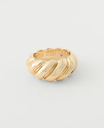 Ann Taylor Twisted Ring Goldtone Women's
