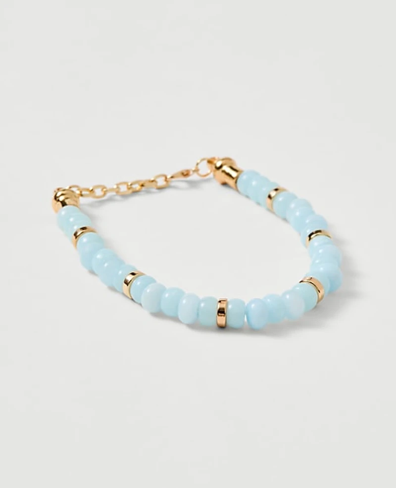 Ann Taylor Mixed Beaded Bracelet Turquoise Ocean Women's