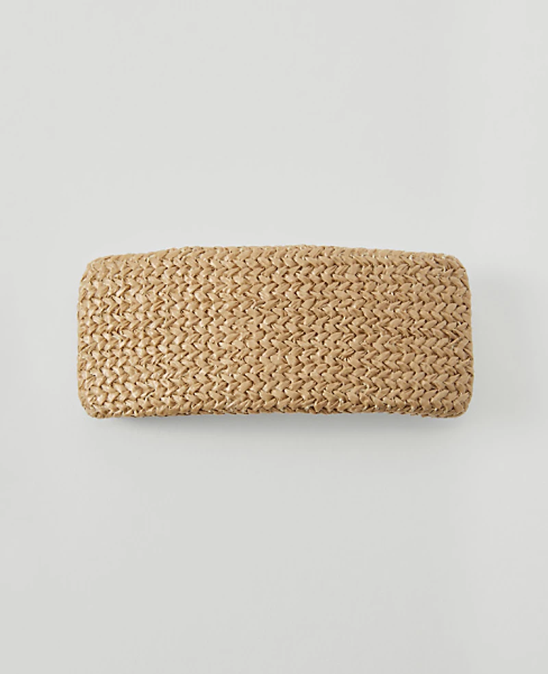 Ann Taylor Straw Hair Barrette Set Natural Women's