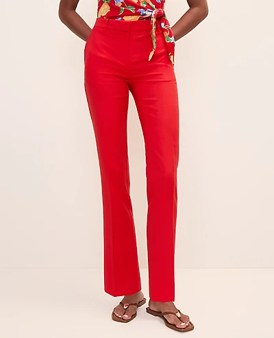 Ann Taylor The Sophia Pant — Curvy Fit Bright Cherry Women's