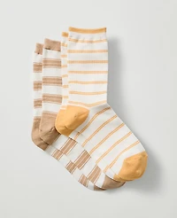 Ann Taylor Ankle Sock Set Terra Toscana Women's