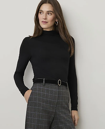 Ann Taylor Mock Neck Top Women's