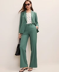 Ann Taylor The Petite Straight Trouser Shadowy Jade Women's