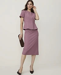 Ann Taylor The Pencil Skirt Bi-Stretch Stormy Mauve Women's