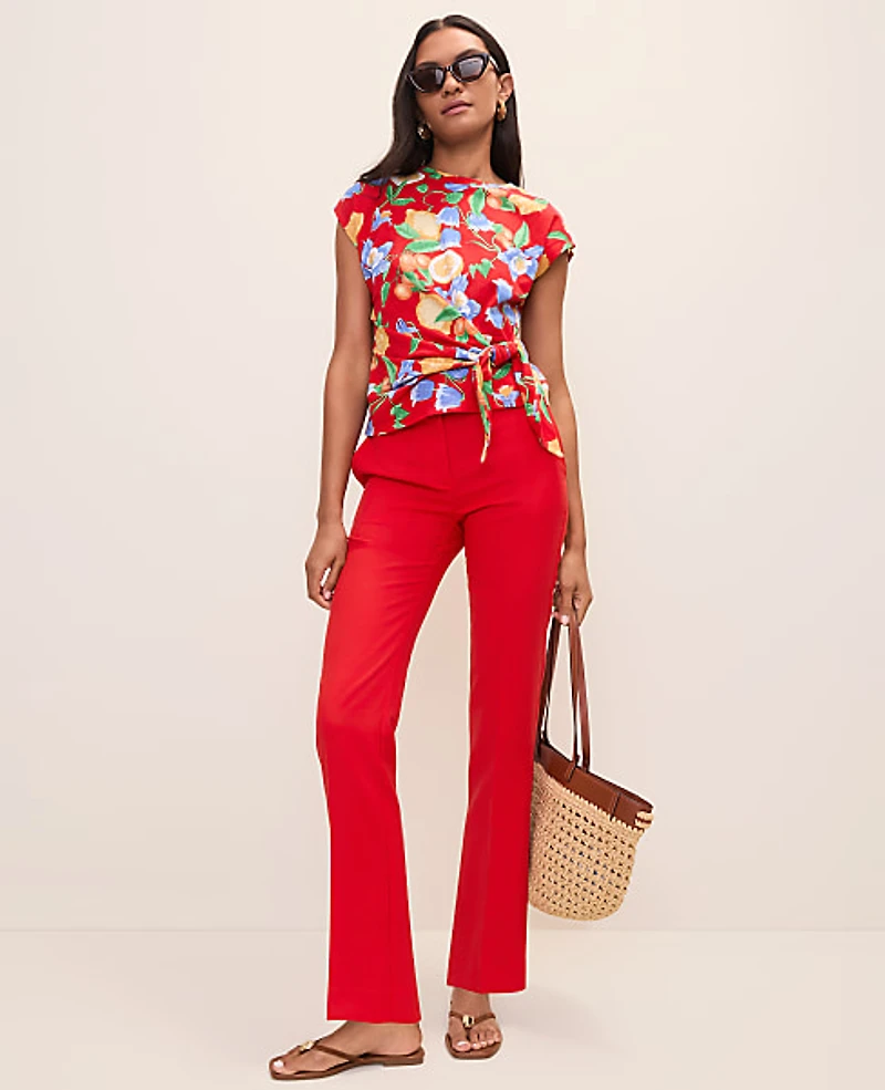 Ann Taylor The Petite Sophia Pant Bright Cherry Women's