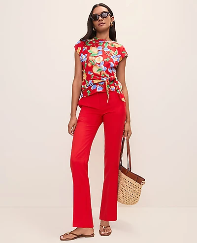 Ann Taylor The Petite Sophia Pant Bright Cherry Women's