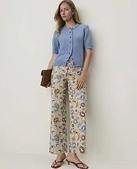 Ann Taylor Petite Weekend Floral Boot Jean Cool Sesame Women's