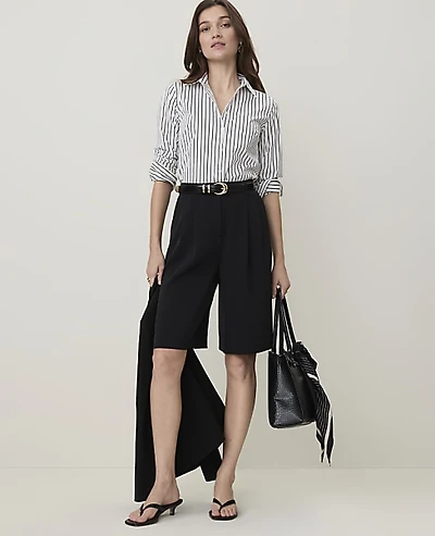 Ann Taylor The Petite Pleated Bermuda Short Women's