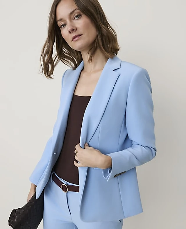 Ann Taylor The Hutton Blazer Cheerful Blue Women's