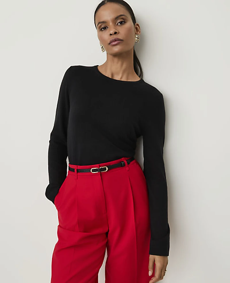 Ann Taylor Crew Neck Sweater Women's