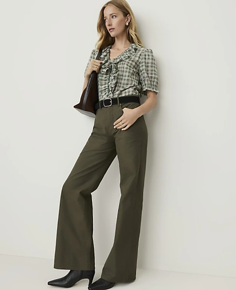 Ann Taylor Weekend Wide-Leg Pant Women's