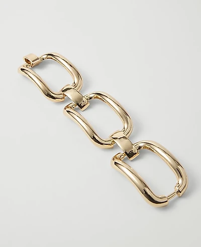 Ann Taylor Chain Link Bracelet Goldtone Women's