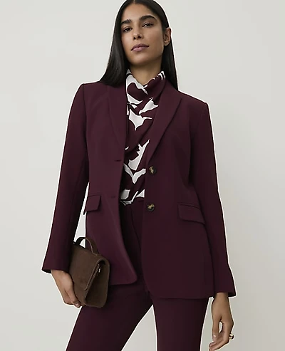 Ann Taylor The Greenwich Blazer Purest Plum Women's