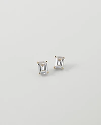 Ann Taylor Emerald Stud Earrings Goldtone Women's