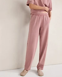 Ann Taylor Haven Well Within Organic Cotton Terry Barrel Leg Pant Wild Rose Women's