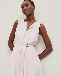 Ann Taylor Belted Flare Dress Size 10 Potpourri Women's
