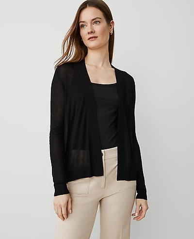 Ann Taylor Essential Open Cardigan Women's