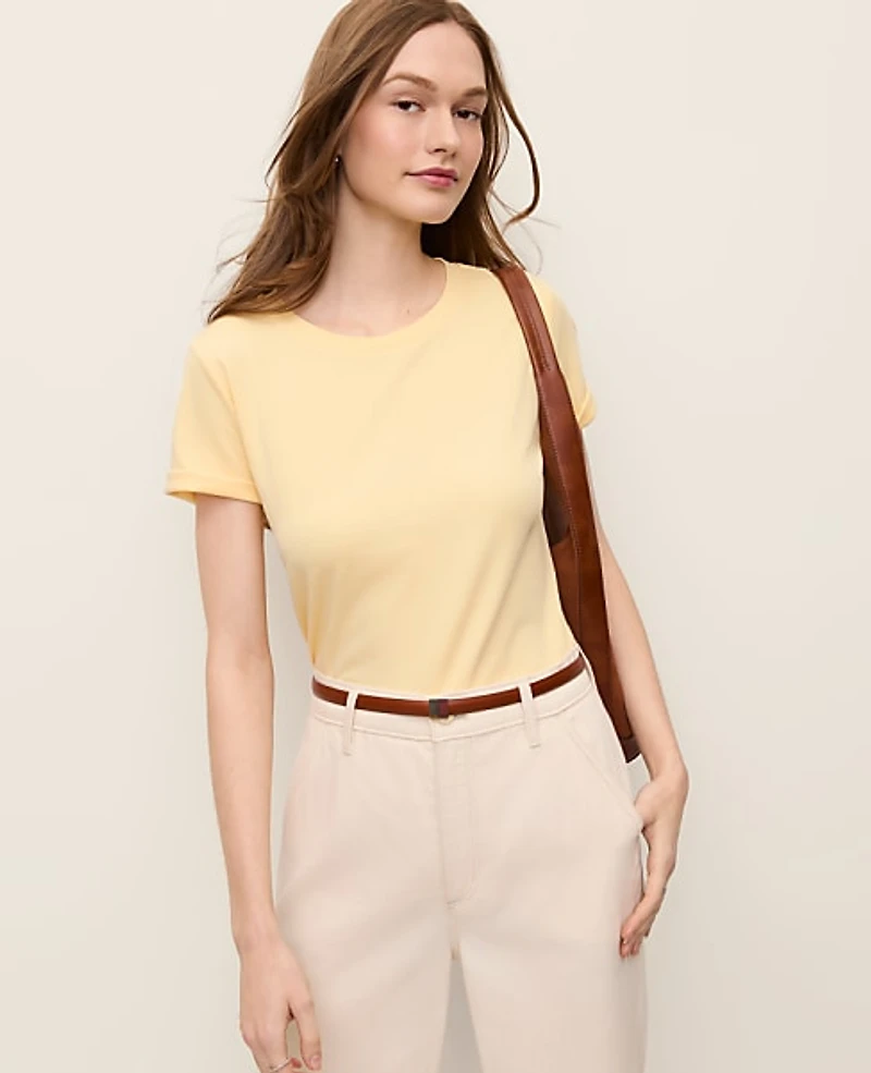 Ann Taylor Weekend Crew Neck T-Shirt Women's