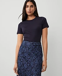 Ann Taylor Weekend Crew Neck T-Shirt Women's