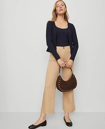 Ann Taylor Weekend Sateen Patch Pocket Pant Women's