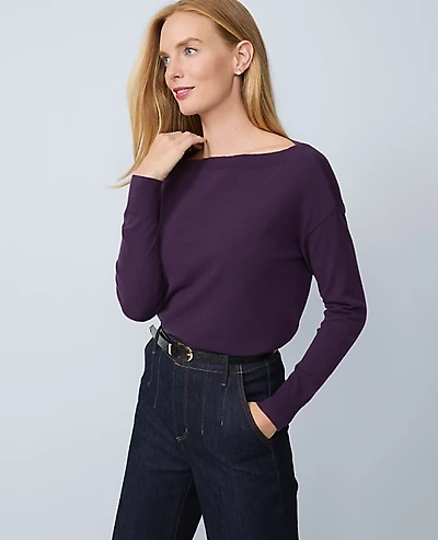 Ann Taylor Boatneck Wedge Sweater Women's