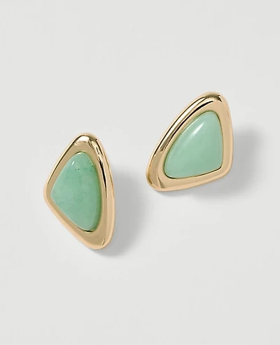 Ann Taylor Triangle Stone Stud Earrings Glass Slipper Women's