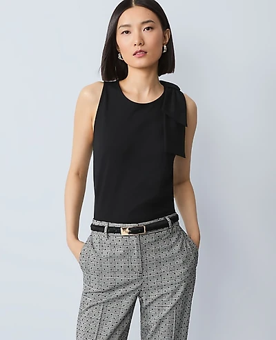 Ann Taylor Side Bow Shell Top Women's