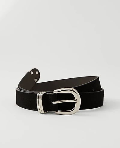 Ann Taylor Suede Multi Keeper Belt Women's