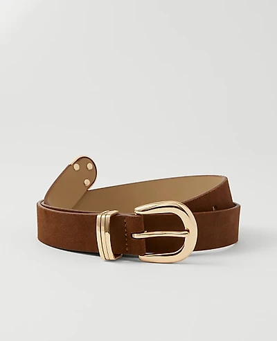 Ann Taylor Suede Multi Keeper Belt Women's