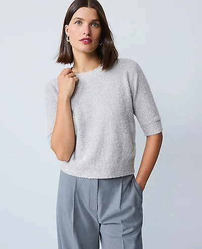 Ann Taylor Metallic Sweater T-Shirt Women's