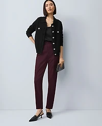 Ann Taylor The Natalie Pant Houndstooth Windsor Wine Women's
