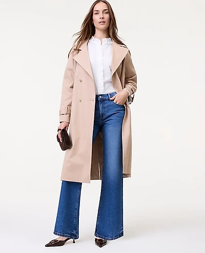 Ann Taylor The Wide-Leg Jean Luxe Medium Wash Women's