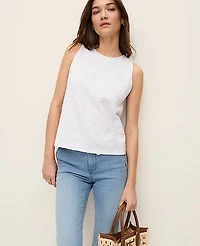 Ann Taylor Daisy Appliqué Tank Top Women's