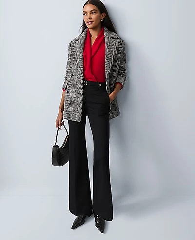 Ann Taylor The Petite Jayne Trouser Ponte Black Women's