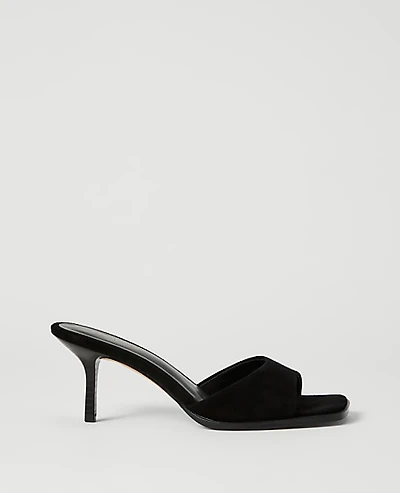 Ann Taylor Suede Mule Sandal Women's