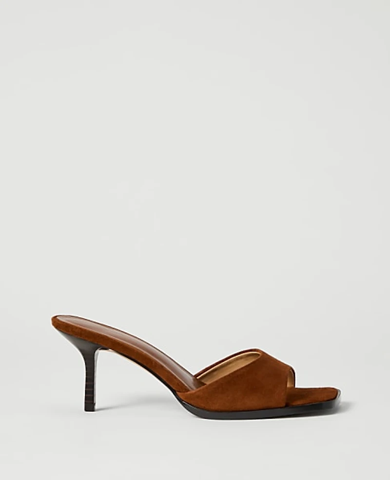 Ann Taylor Suede Mule Sandal Women's