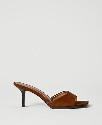 Ann Taylor Suede Mule Sandal Women's