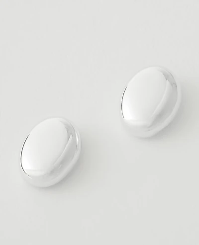 Ann Taylor Oversized Stud Earrings Silvertone Women's