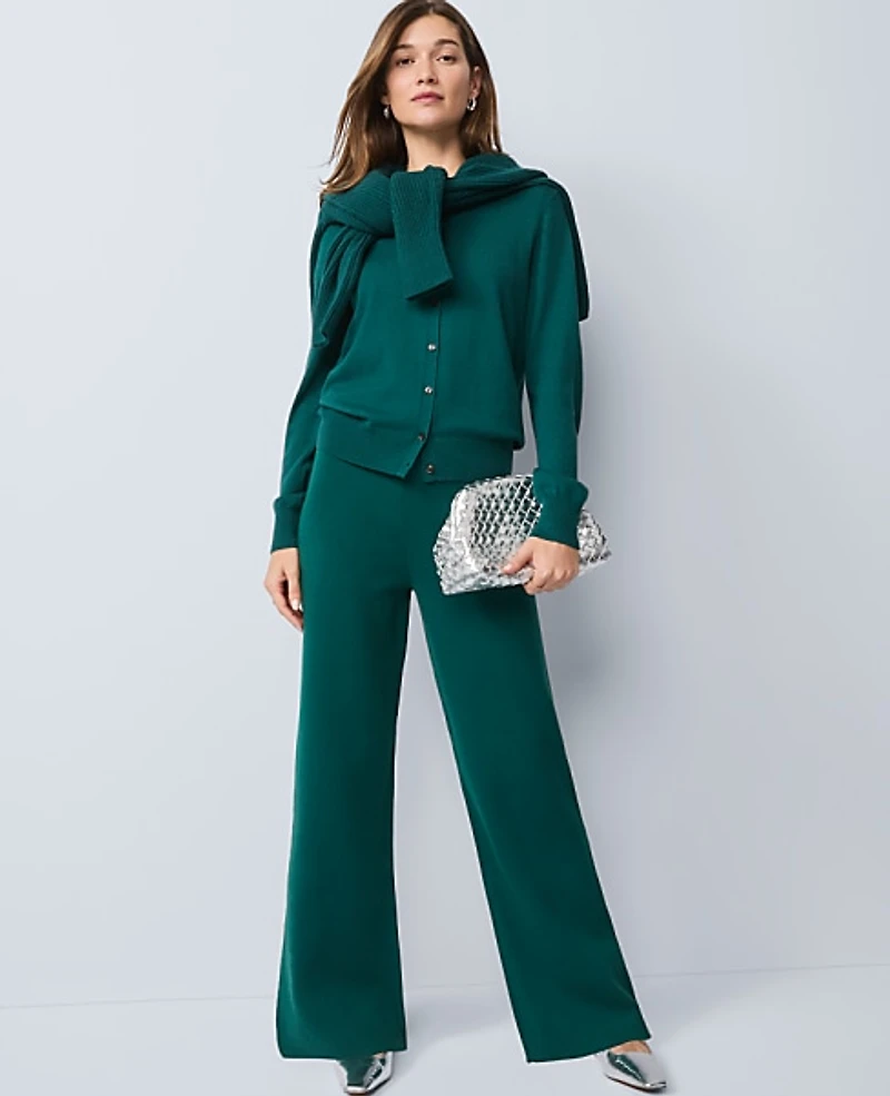 Ann Taylor The Wide-Leg Sweater Pant Women's