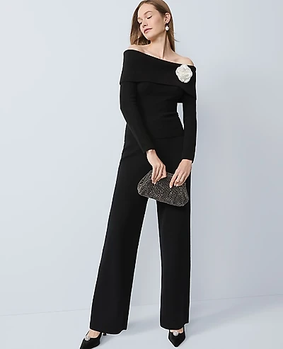 Ann Taylor The Wide-Leg Sweater Pant Women's