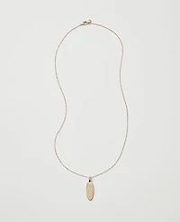Ann Taylor Metal Pendant Necklace Goldtone Women's