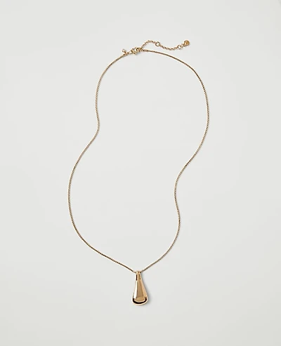 Ann Taylor Metal Pendant Necklace Women's