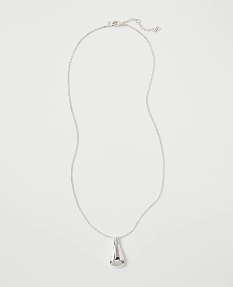 Ann Taylor Metal Pendant Necklace Women's