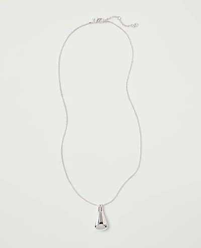Ann Taylor Metal Pendant Necklace Women's