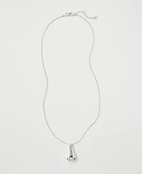 Ann Taylor Metal Pendant Necklace Women's