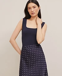 Ann Taylor Petite Square Neck Tank Top Women's