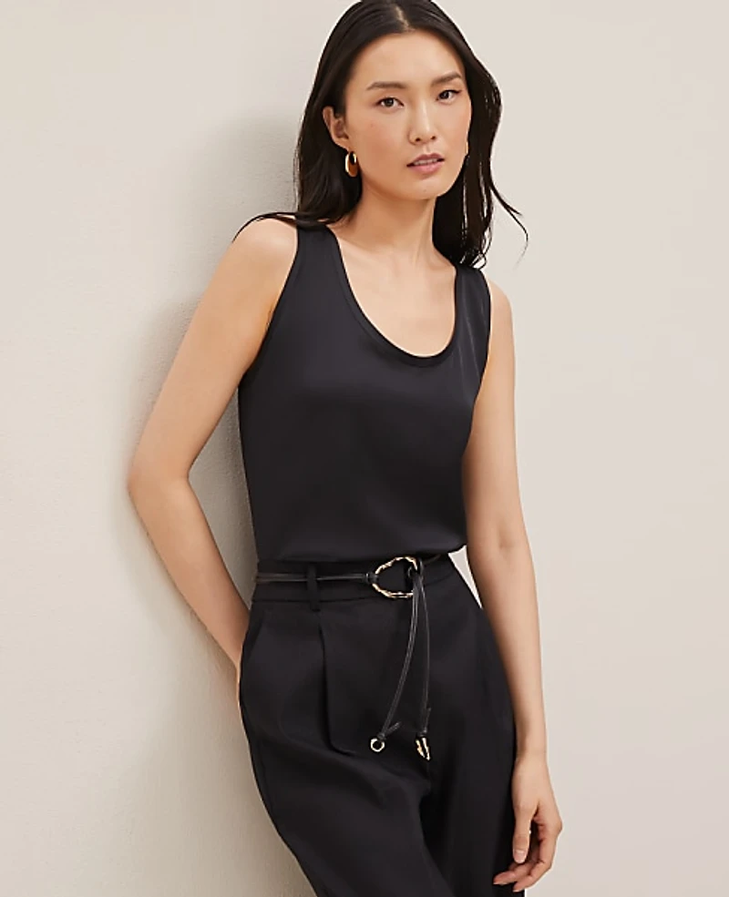 Ann Taylor Scoop Neck Tank Top Women's