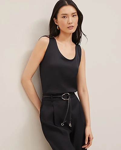 Ann Taylor Scoop Neck Tank Top Women's