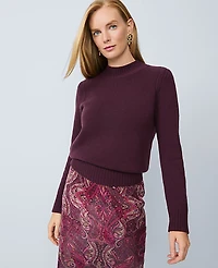 Ann Taylor Cashmere Mock Neck Sweater Women's