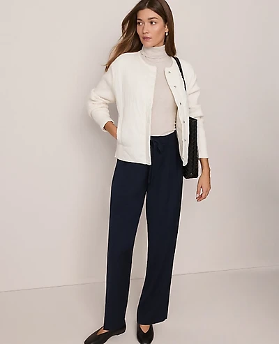 Ann Taylor Weekend High Rise Tapered Pant Night Sky Women's